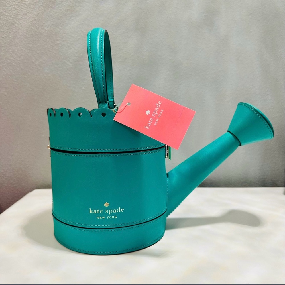 Kate Spade Turquoise Watering Can Handbag